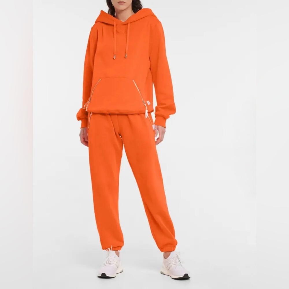 Adam Selma. Bright Orange Hoodie and Joggers Set both pieces NWT size Medium